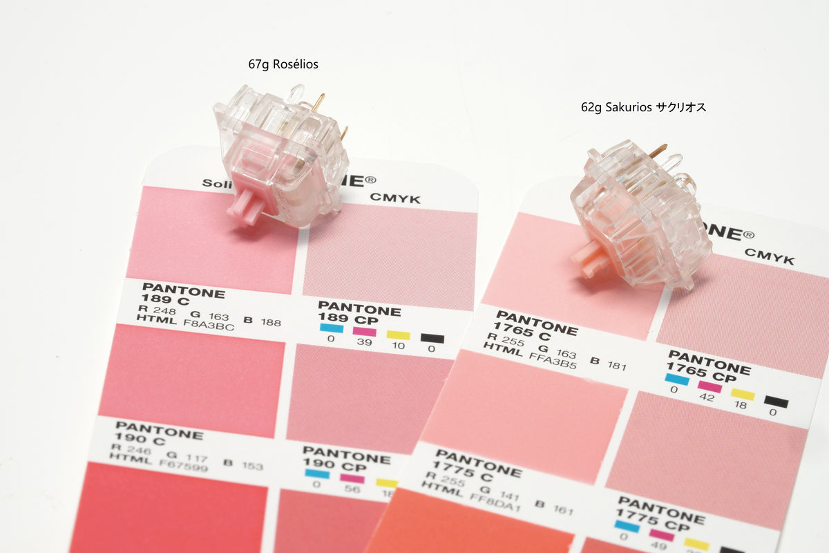 Rosélios, Sakurios on Pantone booklet. 