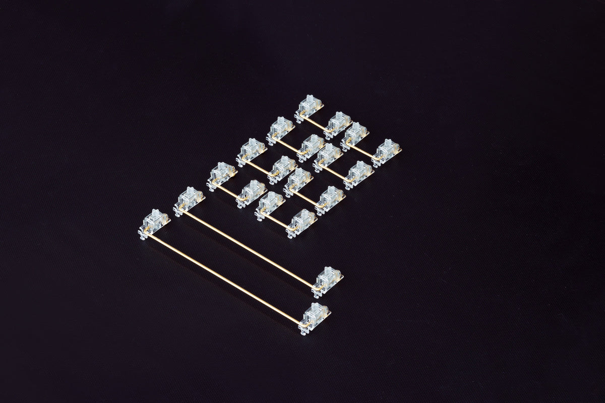 Zeal® Transparent Gold Plated Screw-in Stabilizers V2