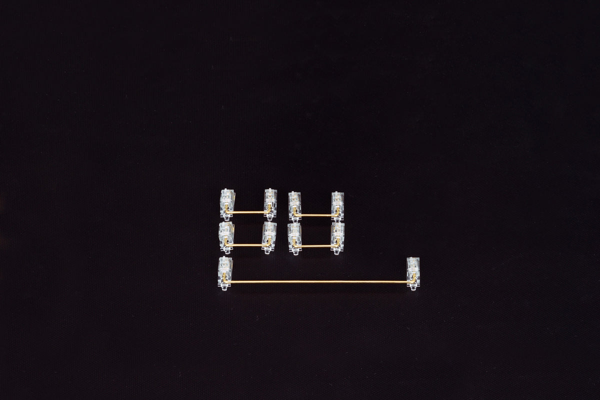 Zeal® Transparent Gold Plated Screw-in Stabilizers V2