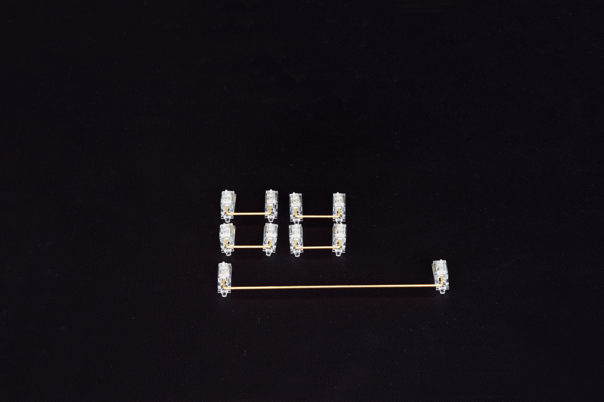 Zeal® Transparent Gold Plated Screw-in Stabilizers V2